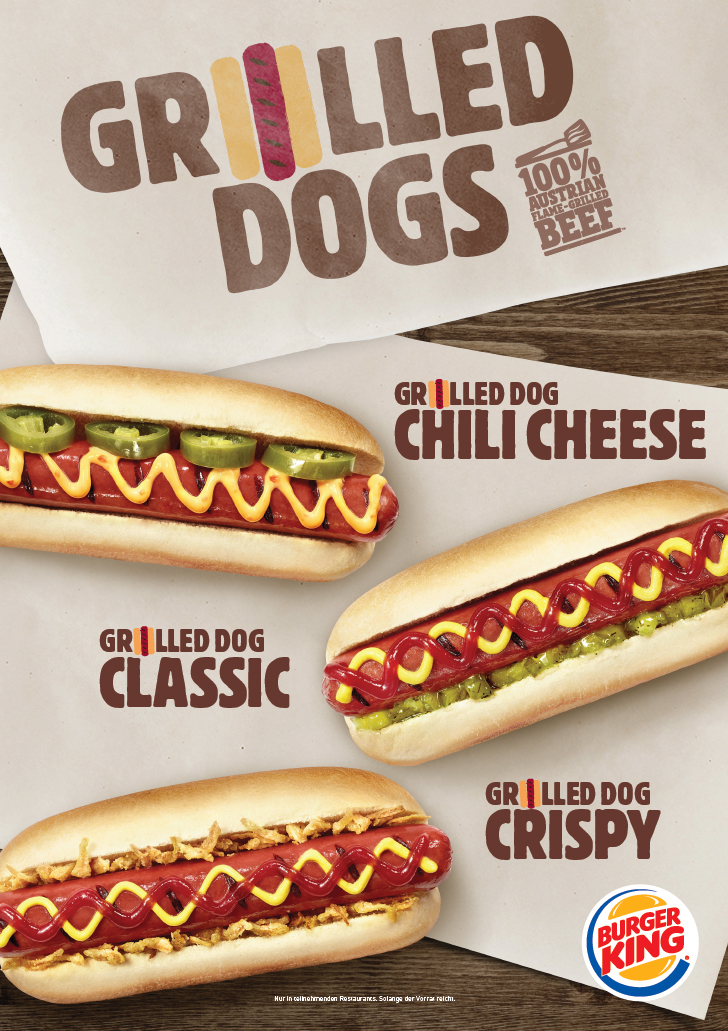 Grilled Dogs von Burger King