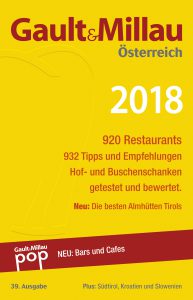 Restaurantführer Gault&Millau 2018 (c) Gault&Millau