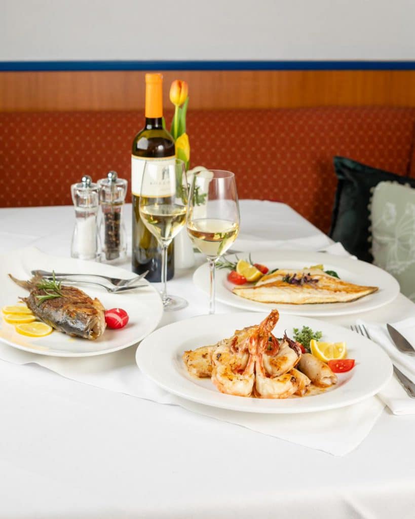 Traditionelle dalmatinische und moderne mediterrane Gericht finden Sie im Fischrestaurant Bodulo. (c) Bodulo